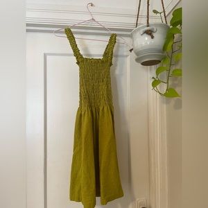 Lisa Says Gah Chartreuse Mini Dress